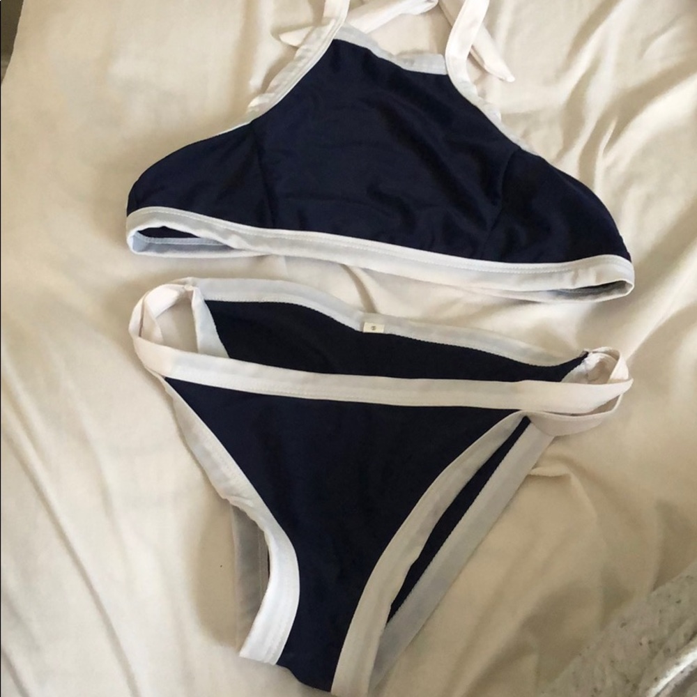 navy blue bikini
